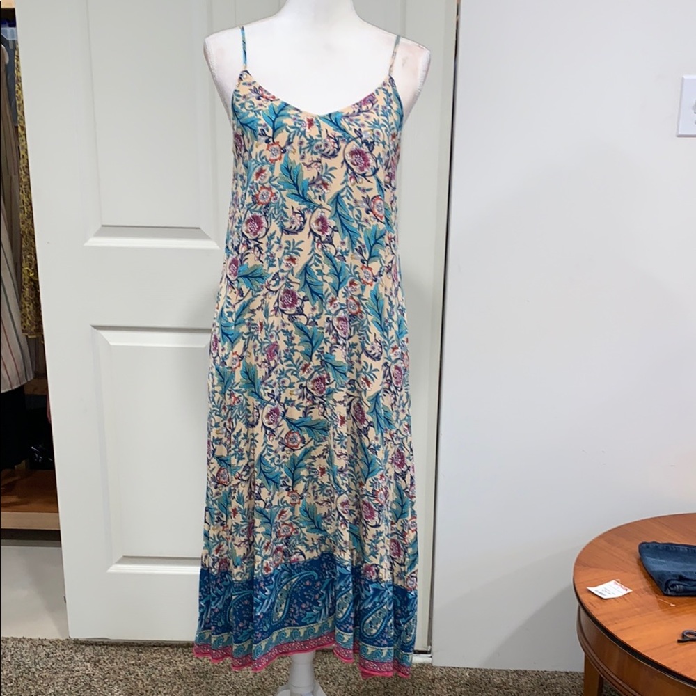 Kirundo Floral Spaghetti Strap Maxi Dress